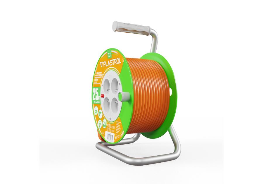 Przedłużacz bębnowy Eco PB-ST/S/25M/3X1,5/H05VV-F pomarańczowy PLASTROL