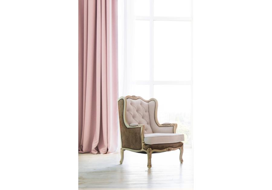 Zasłona velvet gładki pierre brudny róż 140x270cm CHIC HOME
