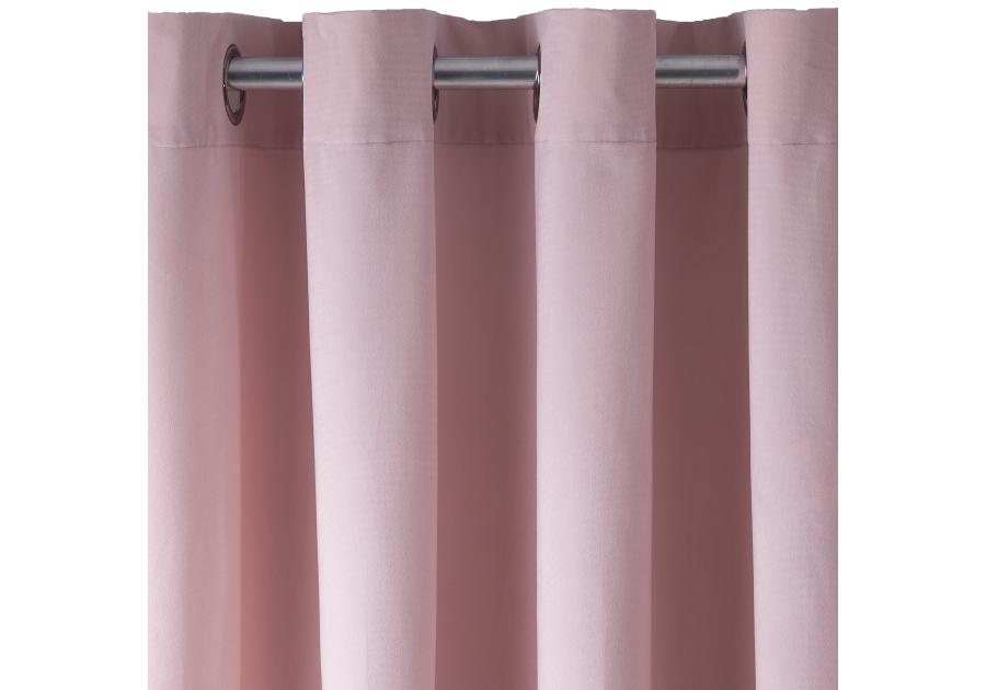 Zasłona velvet gładki pierre brudny róż 140x270cm CHIC HOME