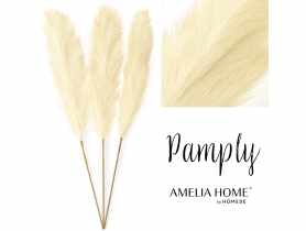 Zestaw sztucznych pampasów Pamply 3 szt. -110 cm kremowy AMELIAHOME