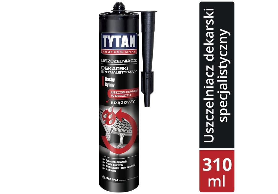 Uszczelniacz dekarski specjalistyczny brązowy 310 ml TYTAN PROFESSIONAL