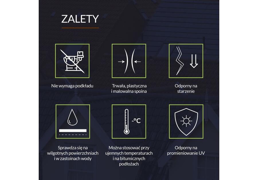 Uszczelniacz dekarski specjalistyczny brązowy 310 ml TYTAN PROFESSIONAL