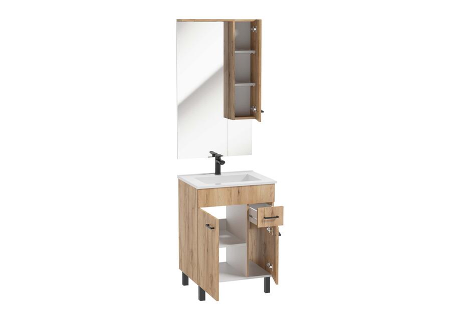 Zestaw szafka z umywalką Mea 60 cm dąb craft złoty DEFTRANS