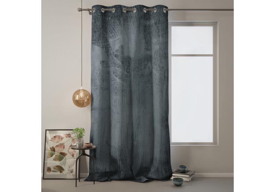 Zasłona Velvet Eyelets grafitowy 140x270 cm AMELIAHOME