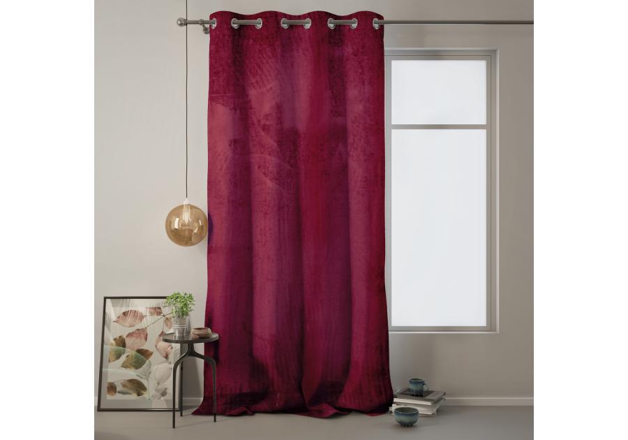 Zasłona Velvet Eyelets bordowy 140x270 cm AMELIAHOME