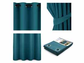 Zasłona Blackout Eyelets niebieski 140x245 cm AMELIAHOME