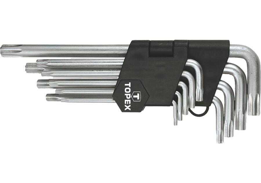 Klucze Torx T10-T50 zestaw 9 sztuk TOPEX