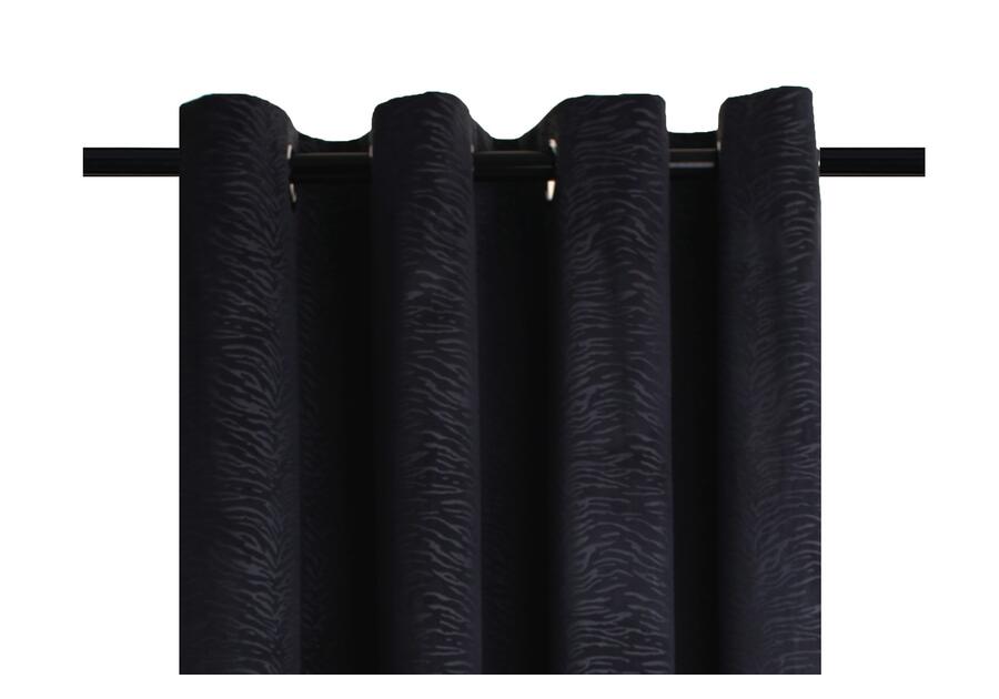 Zasłona perfect chic czarny 140x270 cm CHIC HOME