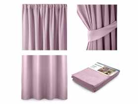 Zasłona Blackout Pleat różowy 140x245 cm AMELIAHOME