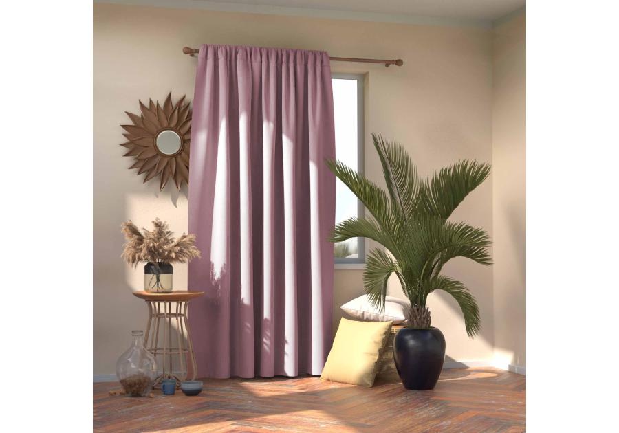 Zasłona Blackout Pleat różowy 140x245 cm AMELIAHOME