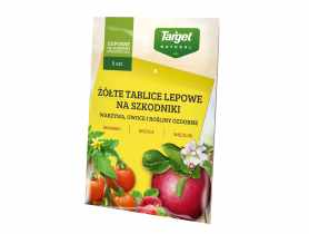 Żółte tablice lepowe do wykrywania szkodliwych owadów 5 szt TARGET