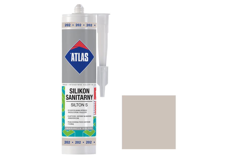 Silikon sanitarny Silton S popielaty ATLAS