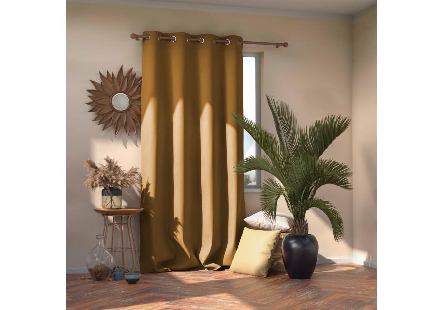 Zasłona Blackout Eyelets musztardowy 140x270 cm AMELIAHOME