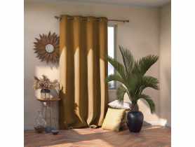 Zasłona Blackout Eyelets musztardowy 140x270 cm AMELIAHOME