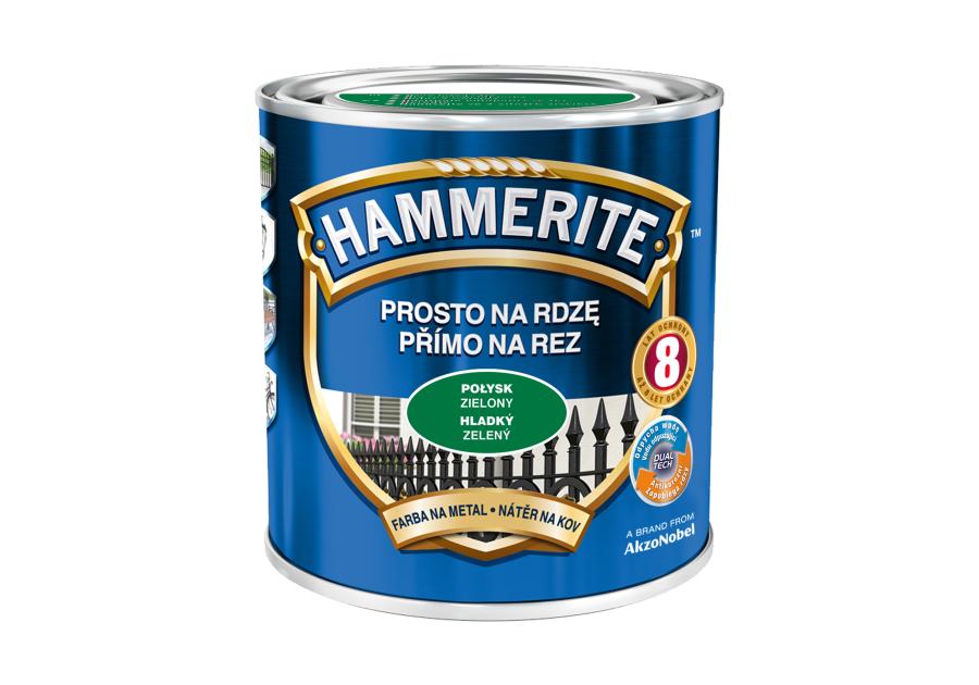 Farba do metalu 0,7 L zielony połysk HAMMERITE