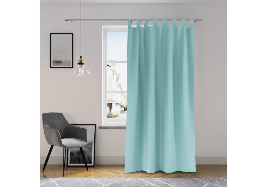 Zasłona Tab niebeski 140x250 cm AMELIAHOME