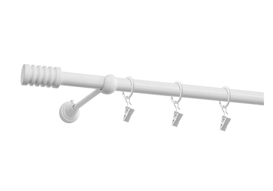 Karnisz pojedynczy 19 mm Porto 160 cm biały GARDINIA