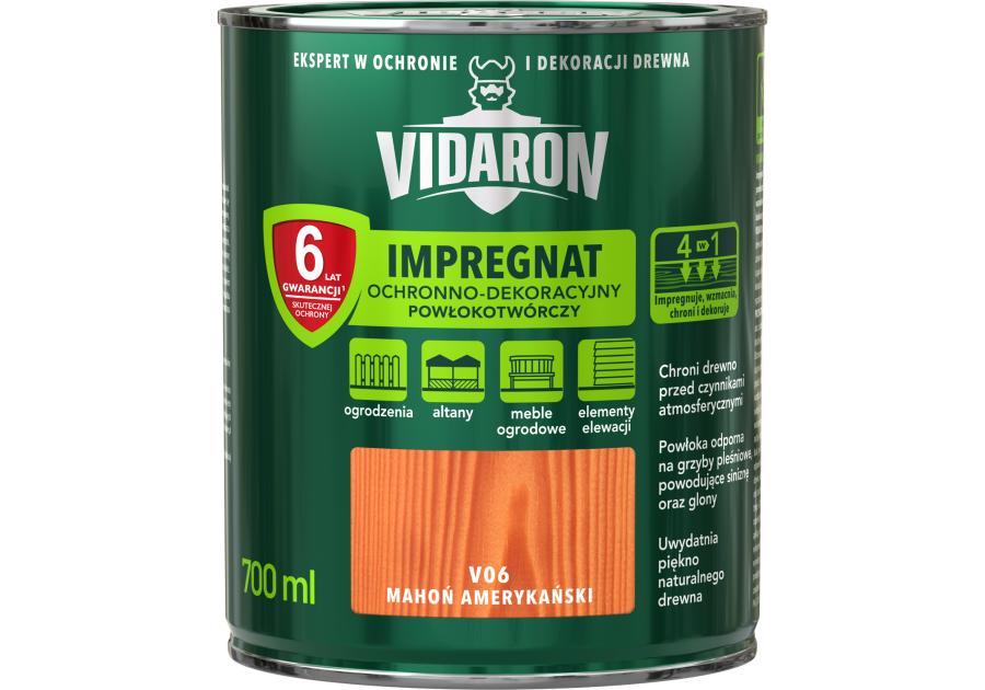 Impregnat do drewna mahoń amerykański 0,7 L VIDARON