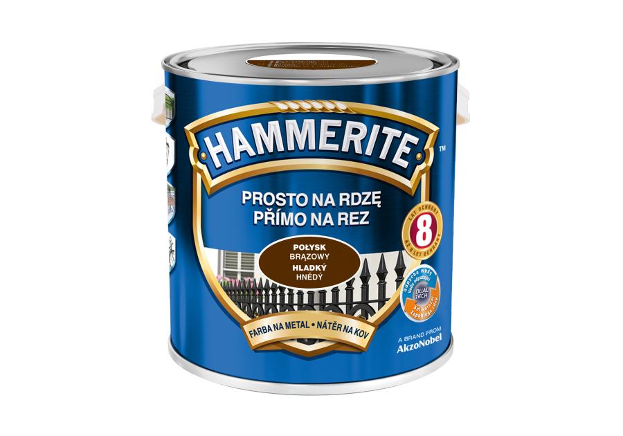 Farba do metalu 2,5 L połysk brązowy HAMMERITE
