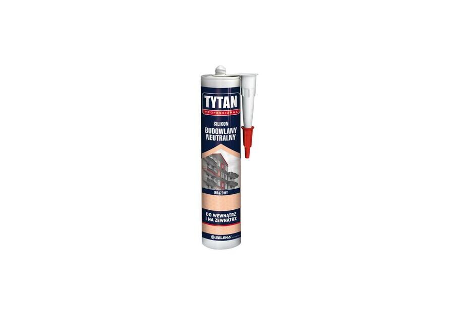 Silikon budowlany neutralny 280 ml brązowy TYTAN