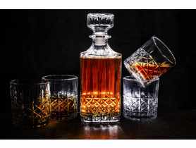 Zestaw do whisky Cascade karafka 900 ml + 4 szklanki 330 ml ALTOMDESIGN