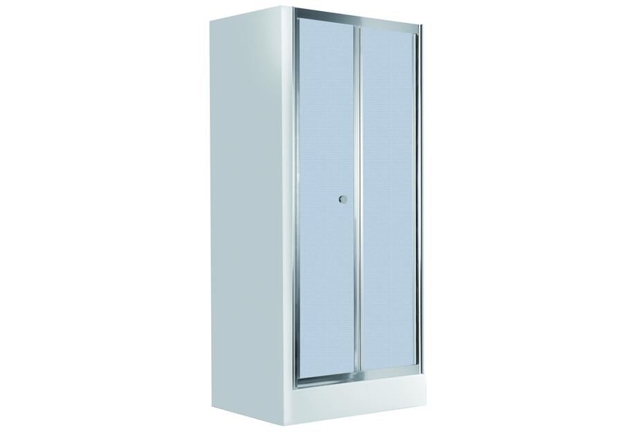 Drzwi prysznicowe wnękowe 80 cm - składane Flex chrom DEANTE