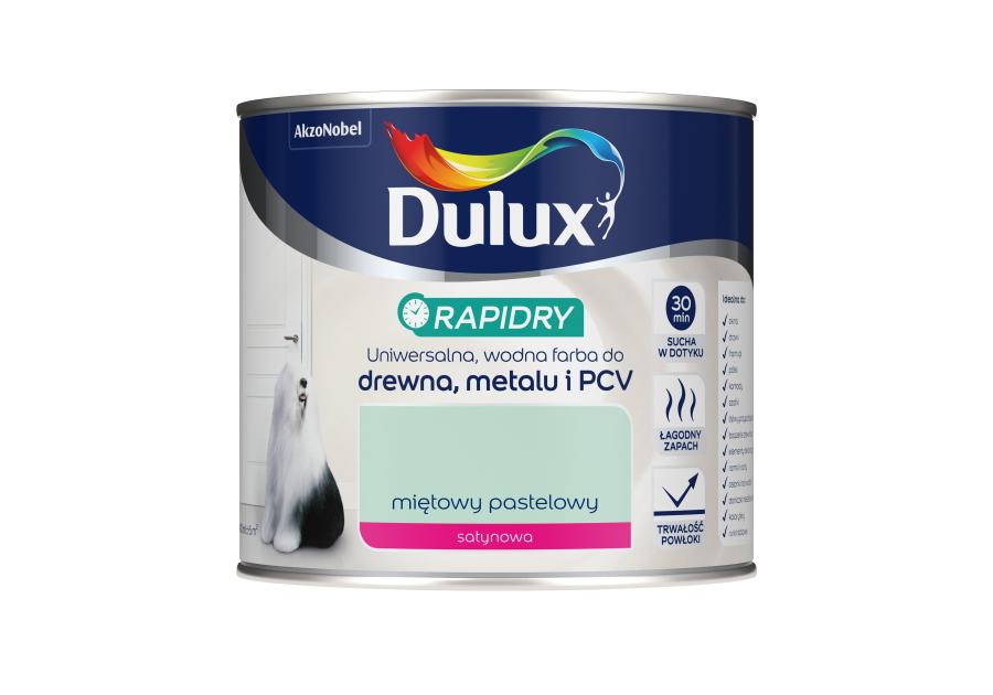 Farba do drewna, metalu i PCV Rapidry 0,4 L miętowy pastelowy DULUX