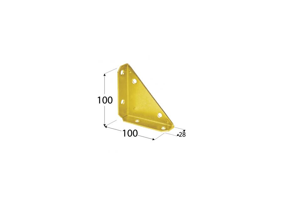 Narożnik skrzyniowy 100x100 mm żółty DMX