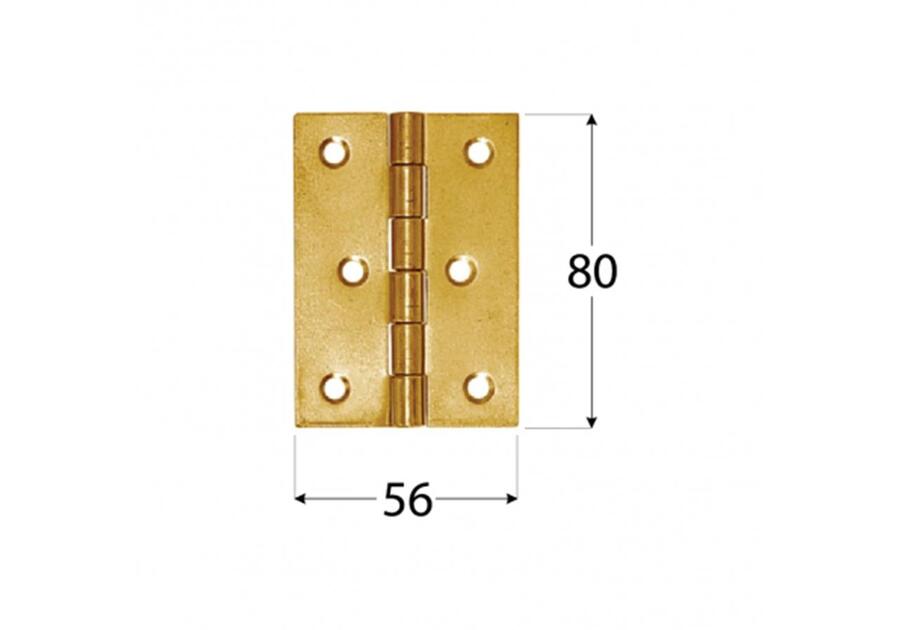 Zawias splatany 8x5,6 cm ZS80 DMX