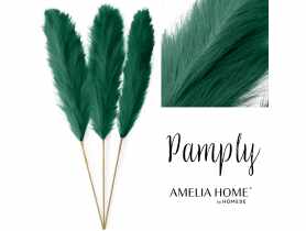 Zestaw sztucznych pampasów Pamply 3 szt. -110 cm butelkowa zieleń AMELIAHOME