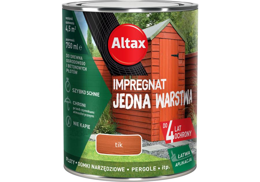 Impregnat Jedna Warstwa 4 lata 0,75 L tik ALTAX
