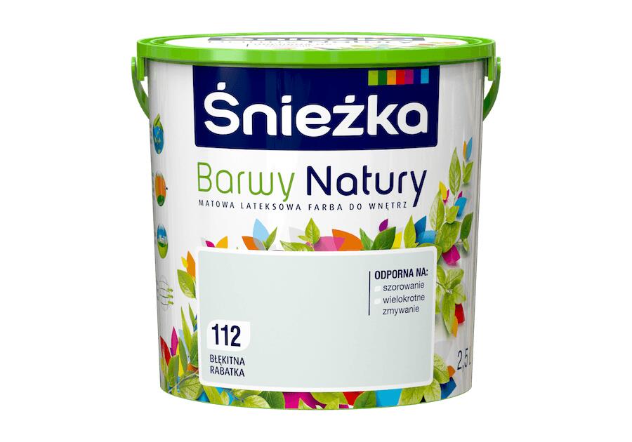 Farba do ścian i sufitów błękitna rabatka 2,5 L ŚNIEŻKA