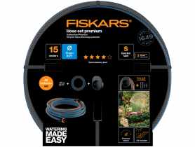 Zestaw uchwyt naścienny z wężem 13 mm - 1/2 - 15 m Q4 FISKARS