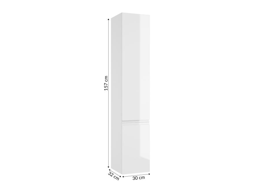 Słupek Modus 30 cm lakierowany biały połysk mdf DEFTRANS