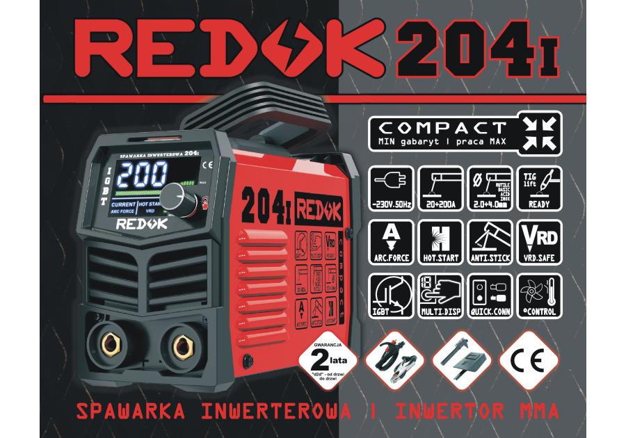 Spawarka inwerterowa 204i - MMA/TIG lift REDOK