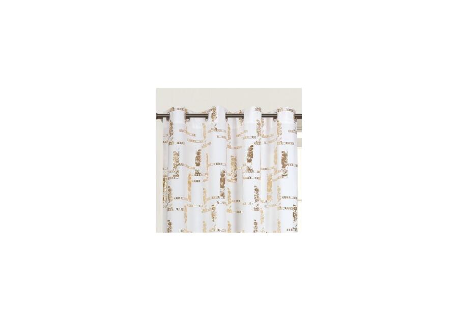 Zasłona king of chic gold biało-złote 140x270 cm CHIC HOME