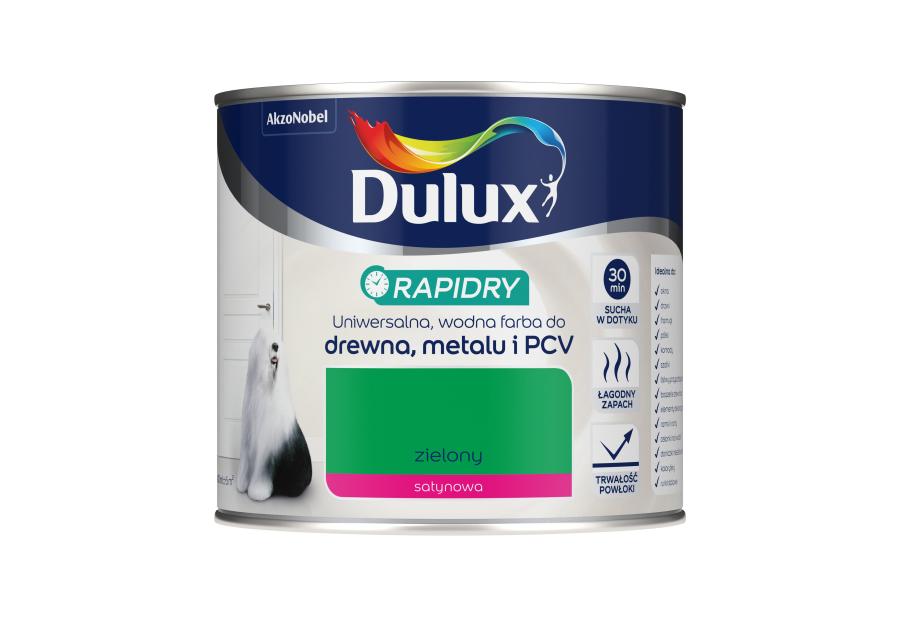Farba do drewna, metalu i PCV Rapidry 0,4 L zielony DULUX