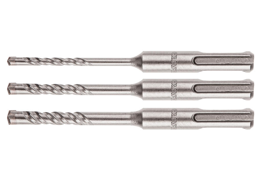Zestaw wierteł do betonu SDS Plus, quatro, zestaw 3 szt. - 6, 8, 10 x 110 mm GRAPHITE