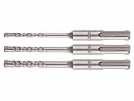 Zestaw wierteł do betonu SDS Plus, quatro, zestaw 3 szt. - 6, 8, 10 x 110 mm GRAPHITE