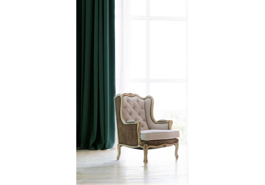 Zasłona velvet gładki pierre zielony 140x270 cm CHIC HOME
