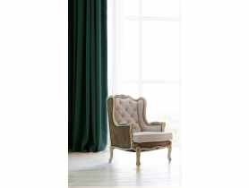 Zasłona velvet gładki pierre zielony 140x270 cm CHIC HOME