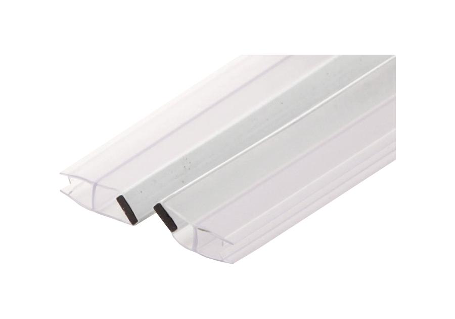 Uszczelki pionowe do szyb 5 mm - magnetyczne biały DEANTE