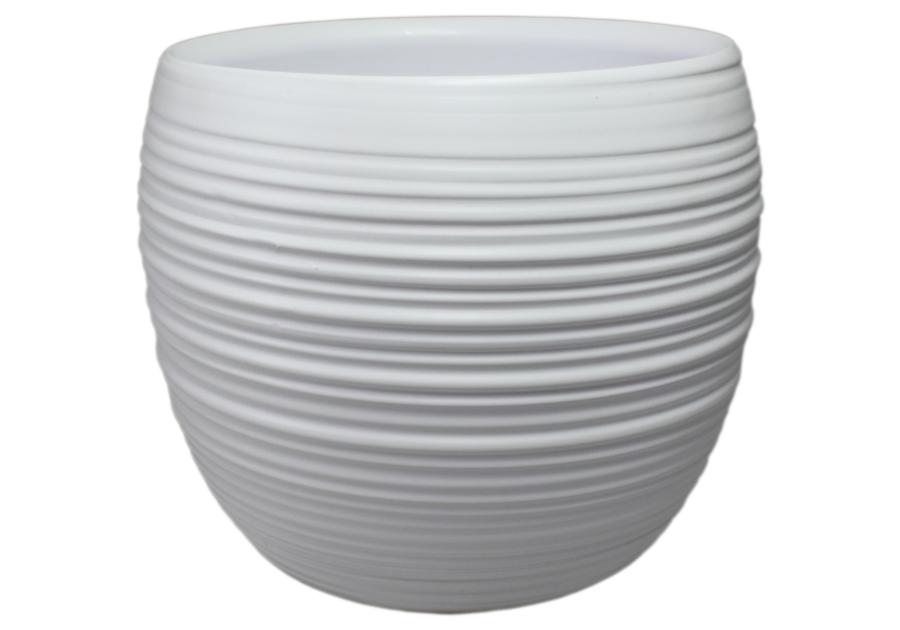 Osłonka doniczkowa 15 cm biała CERMAX