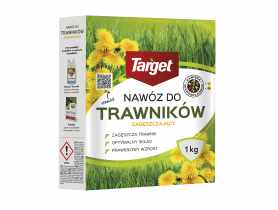 Nawóz granulowany do trawników zagęszczający i wypierający chwasty z mikroskładnikami 1 kg TARGET