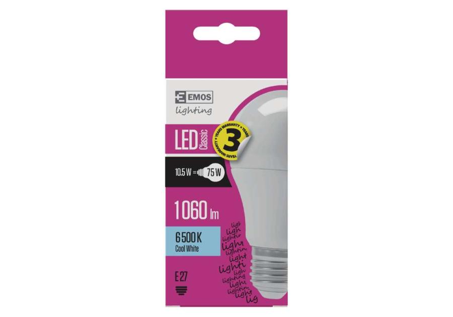 Żarówka LED Classic A60 10,5W E27 zimna biel EMOS