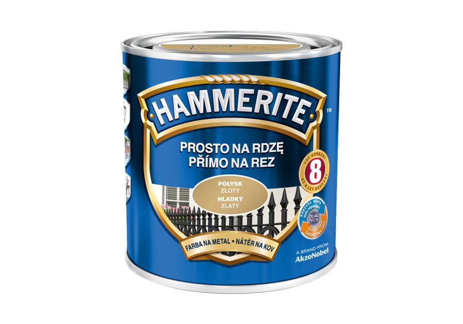 Farba do metalu 0,7 L złoty połysk HAMMERITE