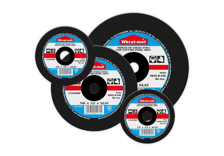Tarcza do cięcia stali 115x1,6x22 mm WKRĘT-MET