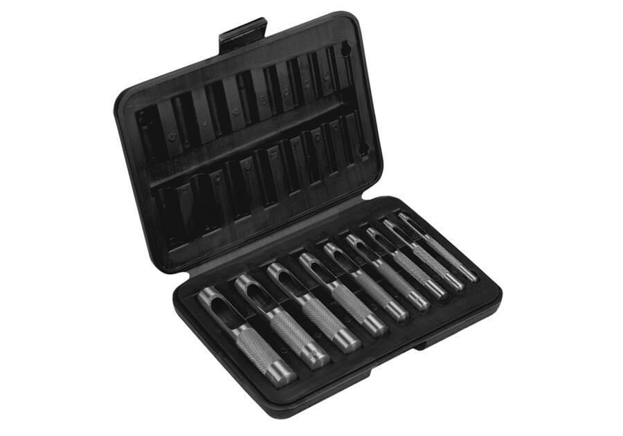Wycinaki do otworów, zakres 3-12 mm, 9 sztUK TOPEX