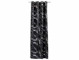 Zasłona welwetowa endless chic silver czarno-złota 140x270 cm CHIC HOME