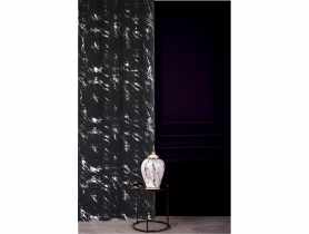 Zasłona welwetowa endless chic silver czarno-złota 140x270 cm CHIC HOME